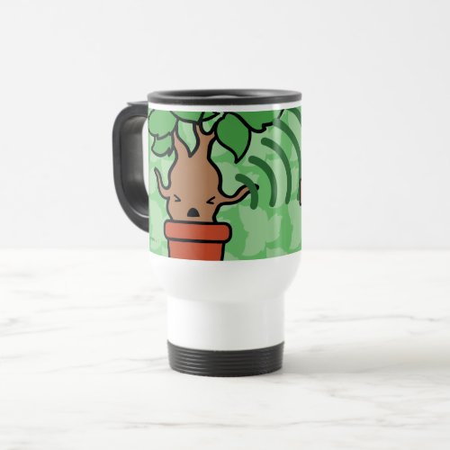 Cartoon Screaming Mandrake Character Art Travel Mug