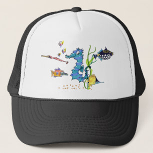 Cartoon Seahorse Cute Fishes Hats