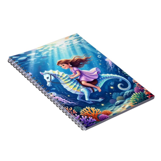 Cartoon Seahorse Photo Album Notebook (Right Side)