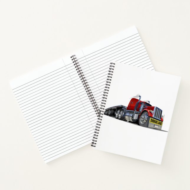 Cartoon semi truck notebook (Inside)
