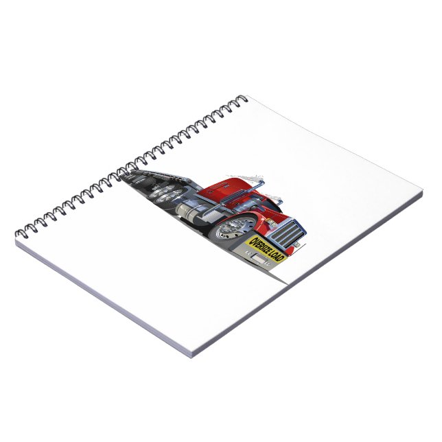 Cartoon semi truck notebook (Left Side)