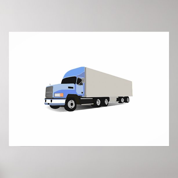 Semi Truck Art & Wall Décor | Zazzle