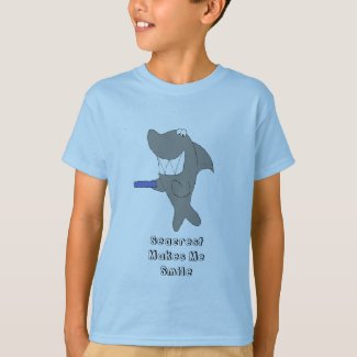 Cartoon Shark With Big Smile T-Shirt