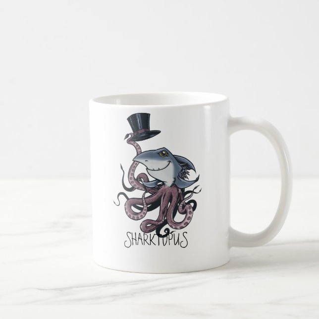 Cartoon Sharktopus Mug (Right)