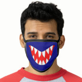 Cartoon Sharp Shark white teeth Face Mask (Worn Him)