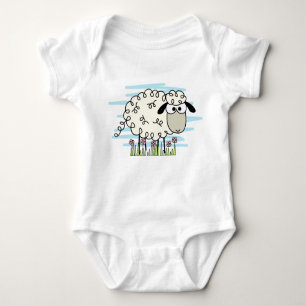Cartoon Sheep Baby Bodysuit