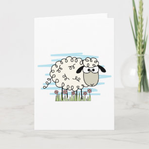 Cartoon Sheep Card