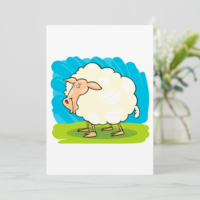 Cartoon Sheep Invitation (Creator Uploaded)
