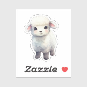 Cartoon sheep sticker