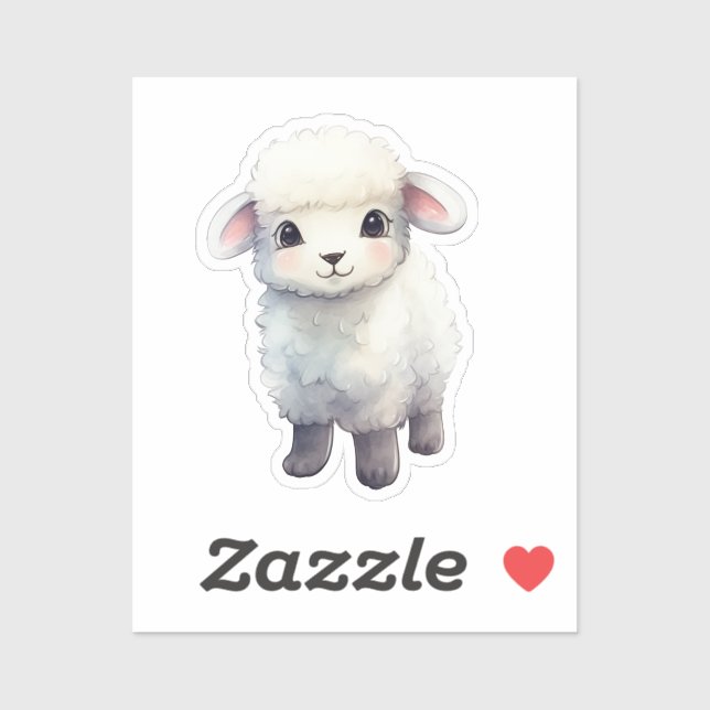 Cartoon sheep sticker (Sheet)