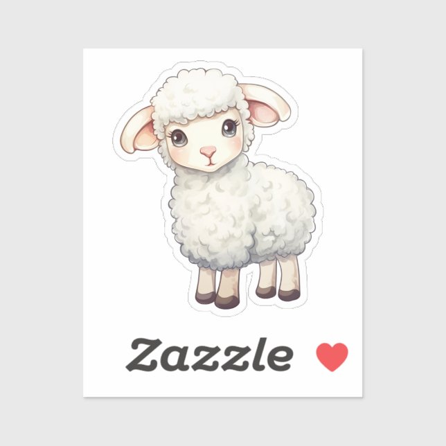 Cartoon sheep sticker (Sheet)