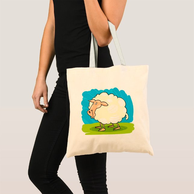 Cartoon Sheep Tote Bag (Creator Uploaded)