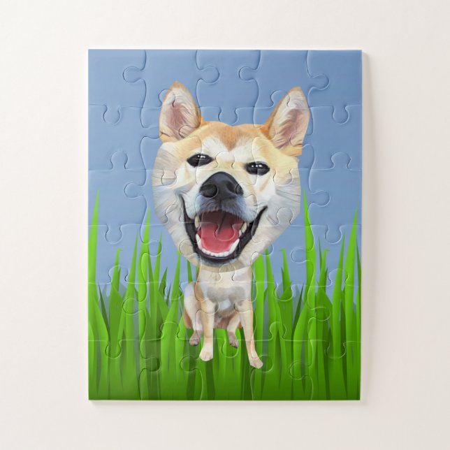 Cartoon Shiba Inu Kids Puzzle (Vertical)