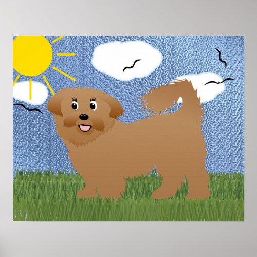 Cartoon Shih Tzu 1 Poster