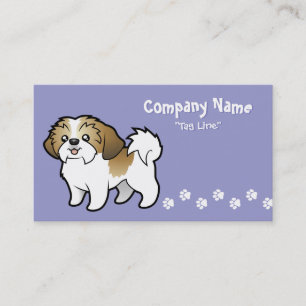 Cartoon Shih Tzu (puppy cut) Business Card