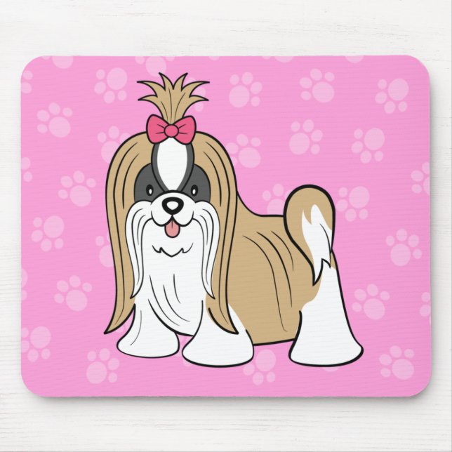 Cartoon ShihTzu Mousepad (Front)
