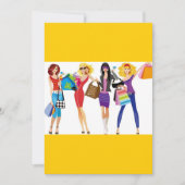 CARTOON SHOPPING GIRLS VECTORS FASHION STYLE FUN F (Front)