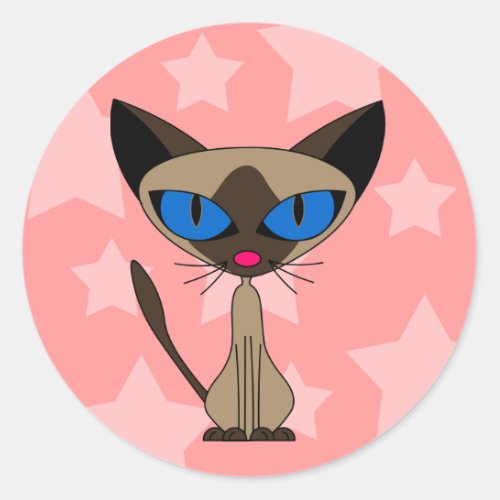 Cartoon Siamese Stickers