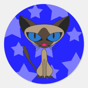 Cartoon Siamese Stickers