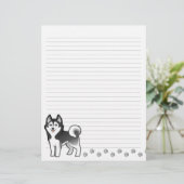 Cartoon Siberian Husky / Alaskan Malamute (Standing Front)