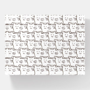 Cartoon Simple Cats Line Drawing Paperweight
