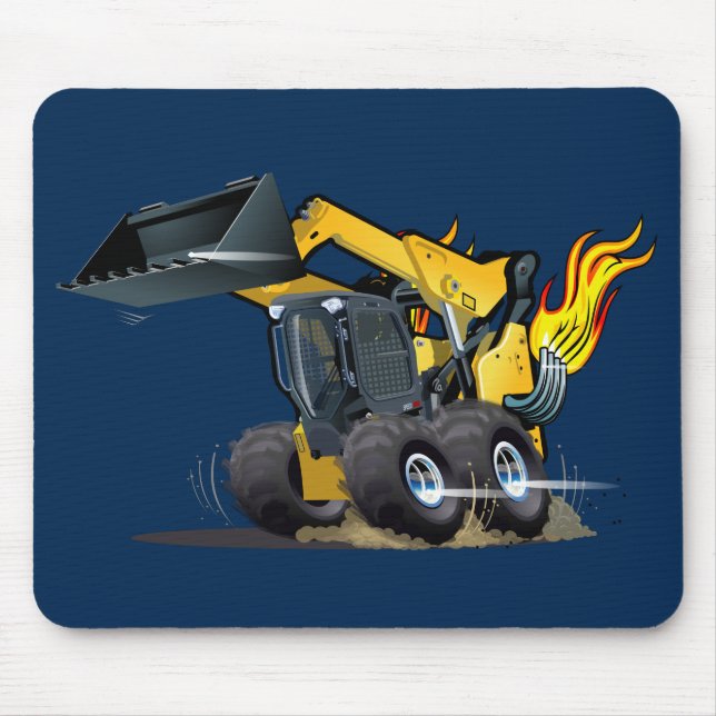 Cartoon skid steer mouse pad (Front)