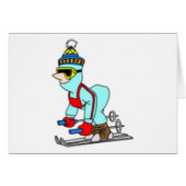 Cartoon Skier (Front Horizontal)