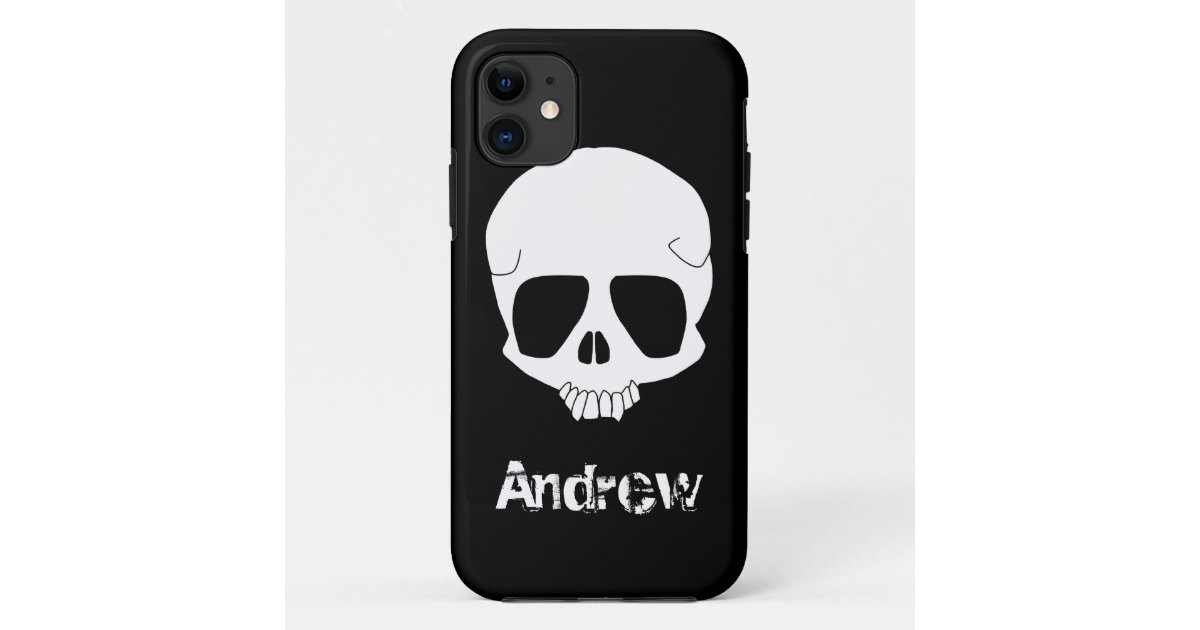 Cartoon Skull iPhone 5 Cover Template Zazzle