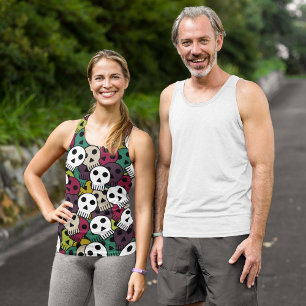 Cartoon Skulls Tank Top