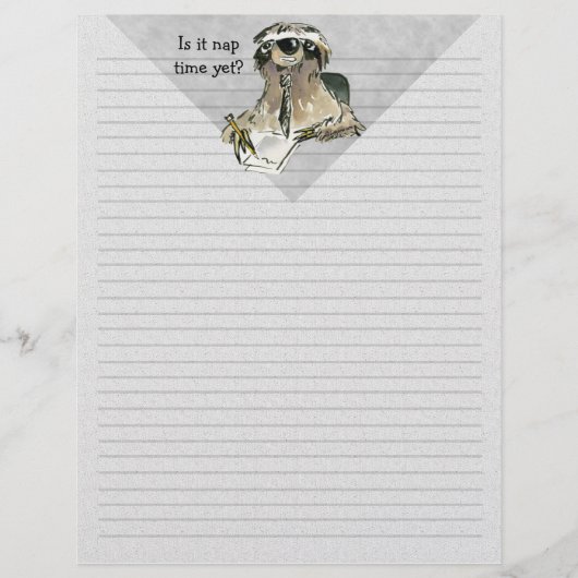 Cartoon Sloth Nap Time (Front)