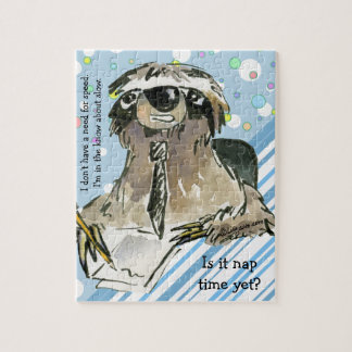 Cartoon Sloth Nap Time Jigsaw Puzzle