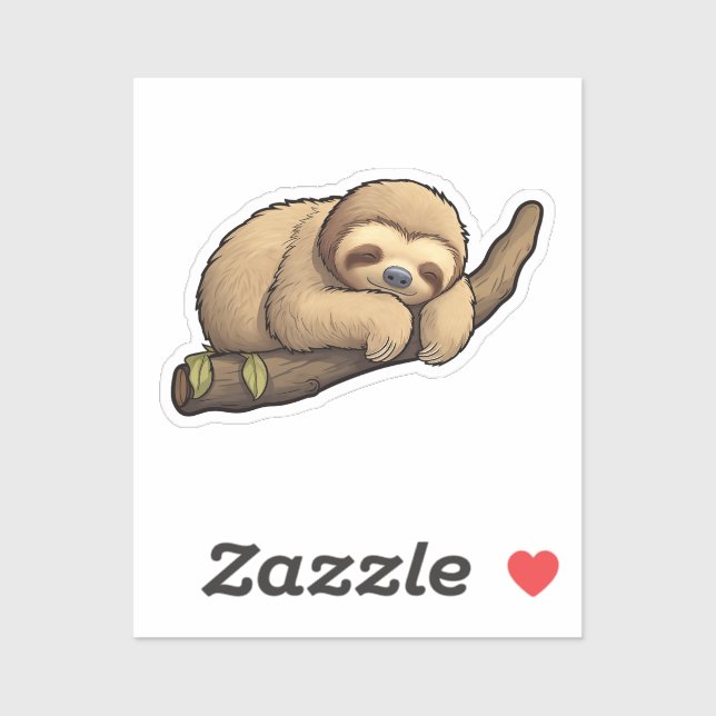 Cartoon sloth sticker (Sheet)