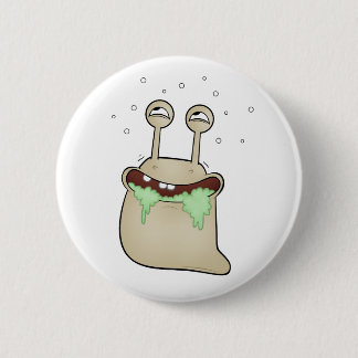 cartoon slug pinback button