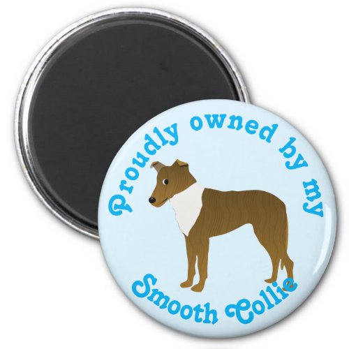 Cartoon Smooth Collie Sable Magnet