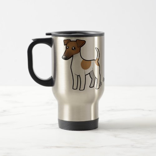 Cartoon Smooth Fox Terrier Travel Mug