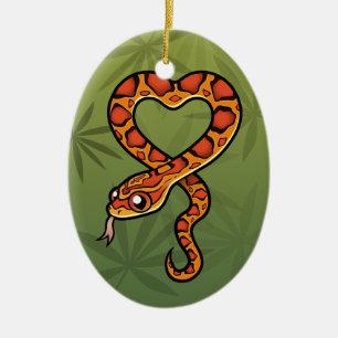 Cartoon Snake Ceramic Ornament