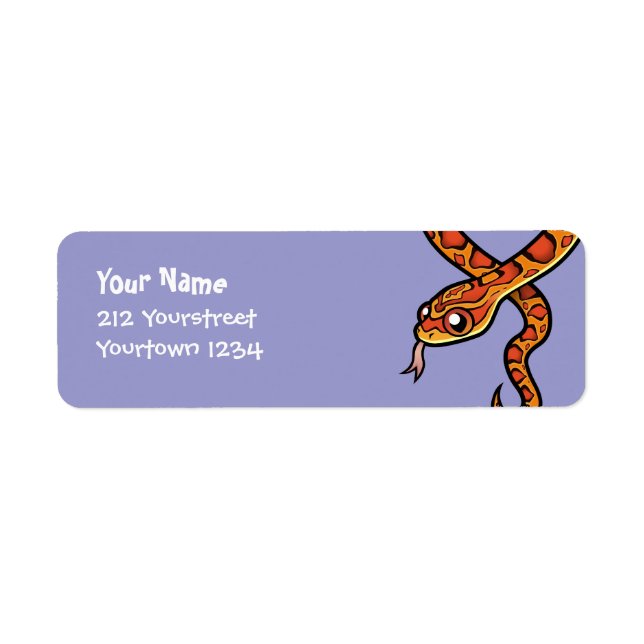Cartoon Snake Label (Front)