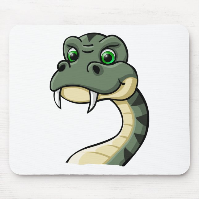 Cartoon Snake Mouse Pad (Front)