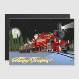 Cartoon Snta Express Postcard