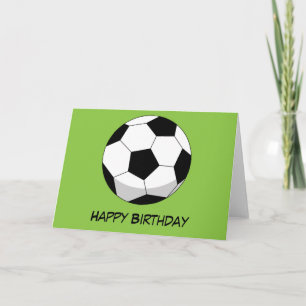 Cartoon Soccer Ball Add Your Text Card