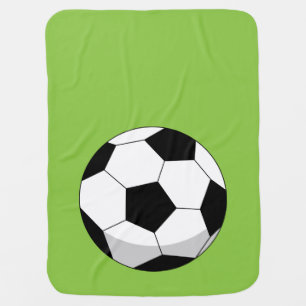 Cartoon Soccer Ball Baby Blanket