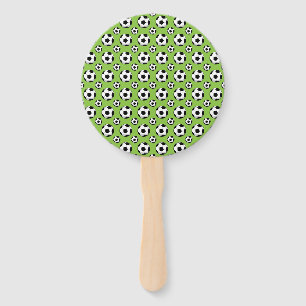 Cartoon Soccer Ball Hand Fan