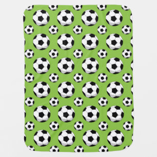 Cartoon Soccer Ball Pattern Baby Blanket