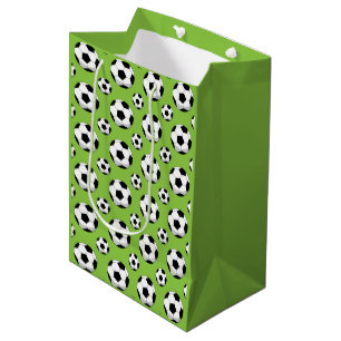 Cartoon Soccer Ball Pattern Medium Gift Bag