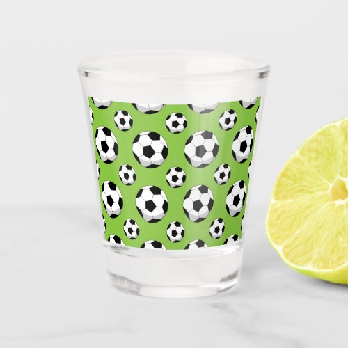 Cartoon Soccer Ball Pattern Shot Glass