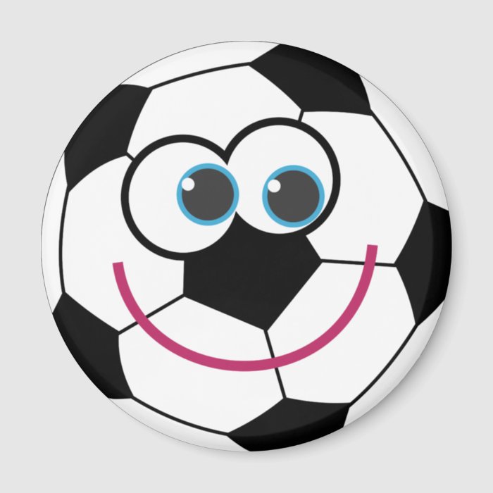 Cartoon Soccer Ball Refrigerator Magnets