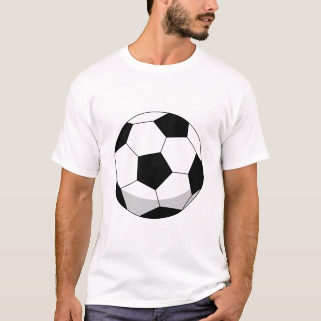 Cartoon Soccer Ball T-Shirt (Front)