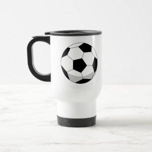 Cartoon Soccer Ball Travel Mug