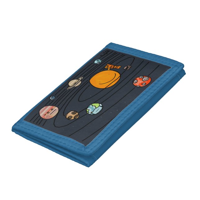 Cartoon Solar System Wallet (Bottom)