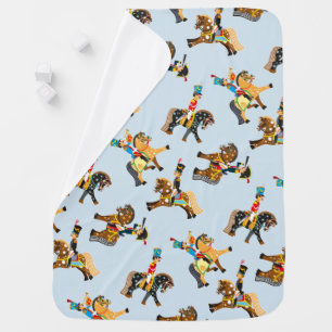 cartoon soldiers baby blanket